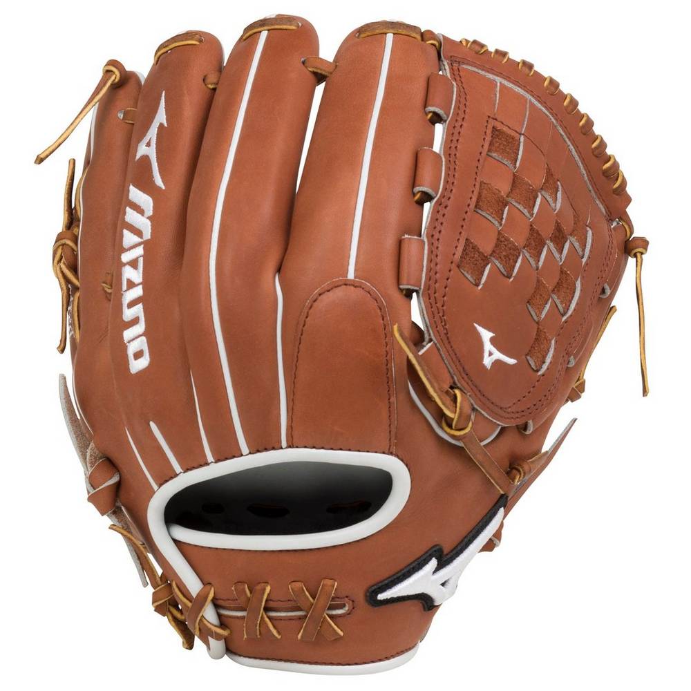 Damske Rukavice Mizuno Pro Select Fastpitch 12" Softball Hnede Vypredaj KBOF70689
